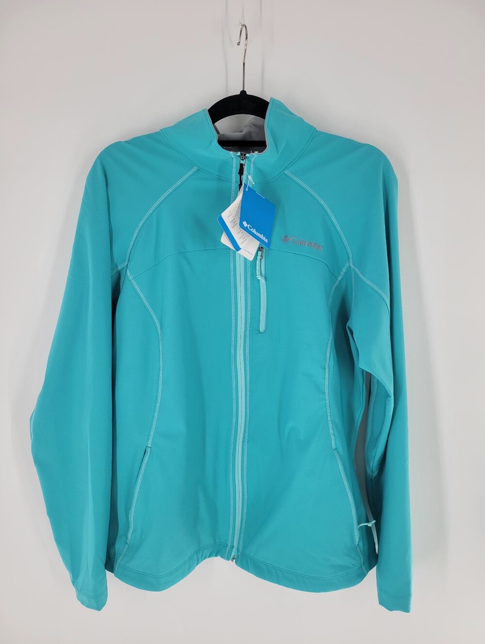 Columbia Blue Wind & Water Resistant Thermal Soft Shell Jacket Women's XL NWT